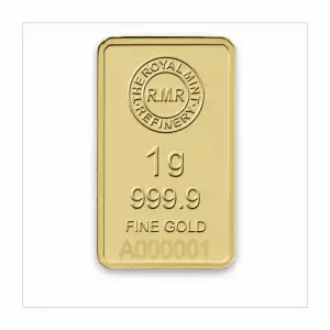 1g Royal Mint Refinery Minted Gold Bar (3)
