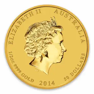 2014 1/2oz Australian Perth Mint Gold Lunar II: Year of the Horse (2)