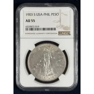 Philippine Issues -Philippines under US Sovereignty-Silver Coinage-One Peso -Silver- 1 Peso (2)