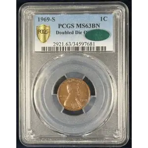 1969-S 1C Doubled Die Obverse, BN (4)