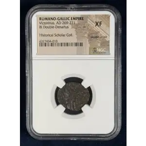 Roman Imperial Gallic Empire AD 269-271 BI Dbl-Denarius Victorinus (3)
