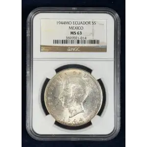 Ecuador Silver 5 SUCRES (Cinco) (3)